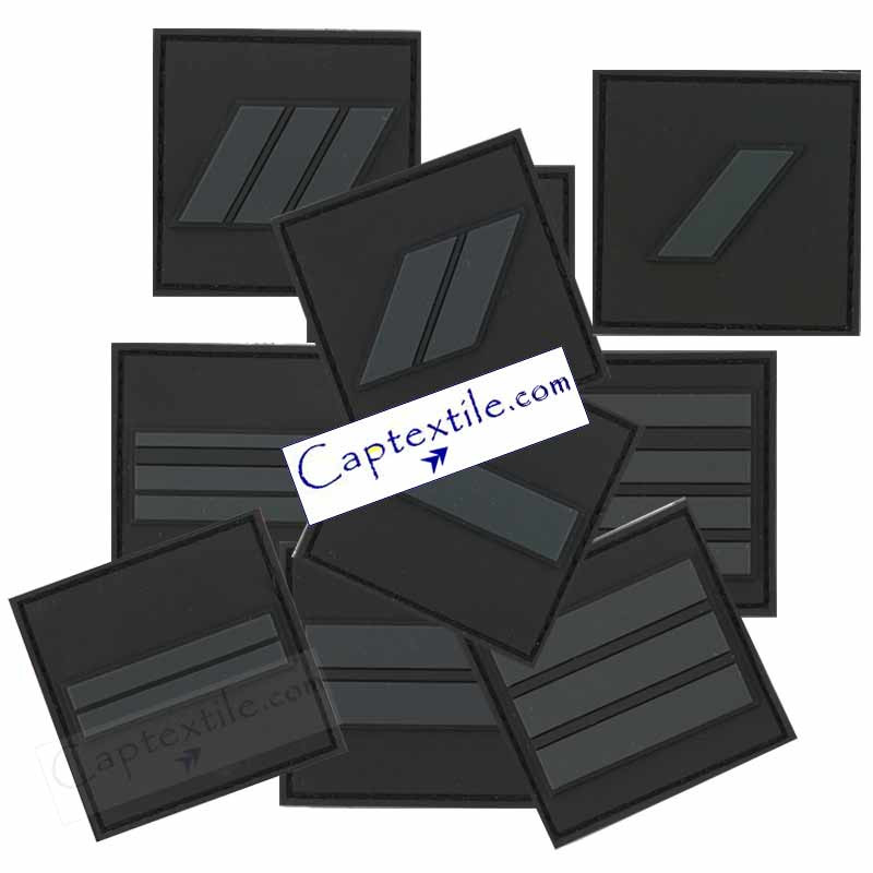 Galon velcro basse visibilité noir gendarmerie Galon velcro basse visibilité noir gendarmerie