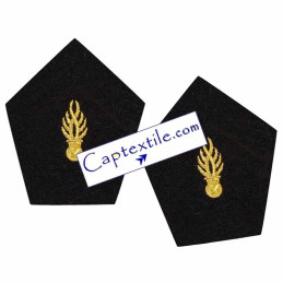 Grenades de col pour vareuse gendarmerie garde républicaine uniformes Captextile