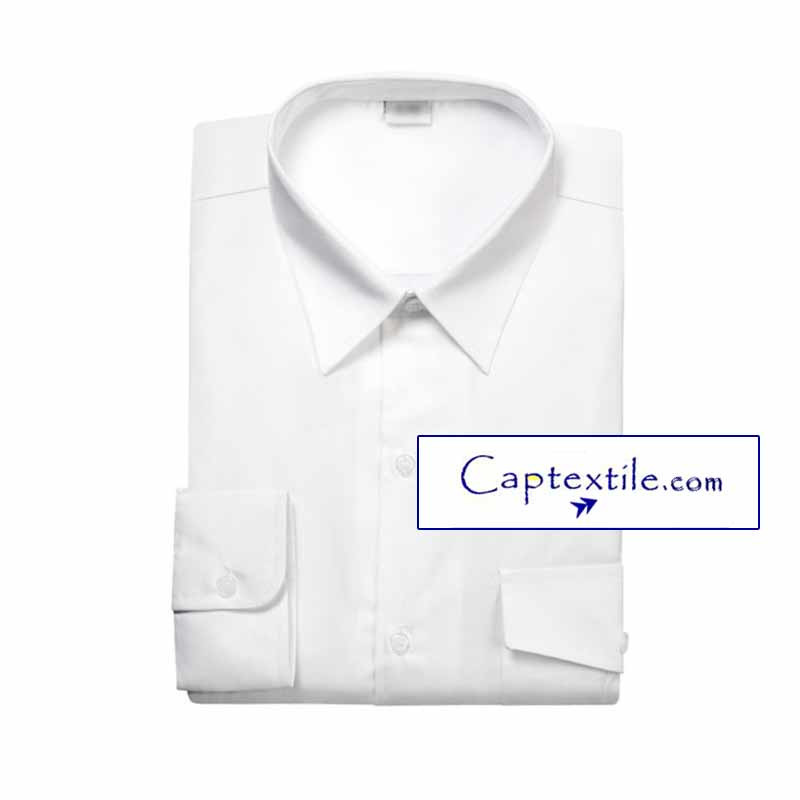 Chemise blanche manches longues gendarmerie uniformes Captextile