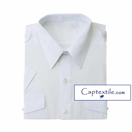 Chemise blanche manches courtes gendarmerie