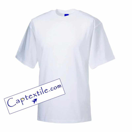 Tee shirt blanc manches courtes pour métiers de bouche