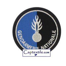 Ecusson Rond GENERIQUE GENDARMERIE BRODE HAUTE VISIBILITE