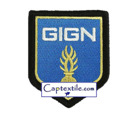 GIGN ECUSSON GENDARMERIE BRODE HAUTE VISIBILITE forme blason