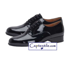 Chaussures Vernies noires de Soirée RICHELIEU pour Militaire