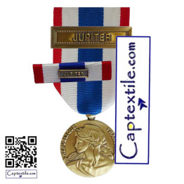 Pack Médaille Ordonnance et une Barrette Protection Militaire du Territoire PMT Agrafes JUPITER