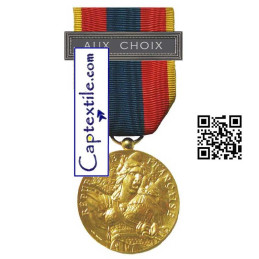 Médaille Ordonnance DEFENSE NATIONALE OR AGRAFE AUX CHOIX