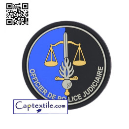 Ecusson OPJ pvc sur velcro Officier de Police Judiciaire Gendarmerie