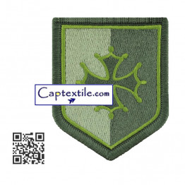 OCCITANIE écusson Gendarmerie Basse Visibilité brodé VERT