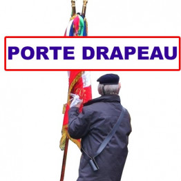 ECUSSON PORTE DRAPEAU anciens combattants